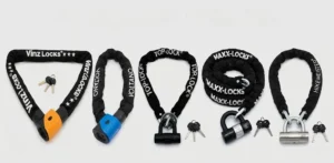 Top 5 beste ART 3 scootersloten kettingsloten vergelijking met VINZ, Voltano, Top-Lock, Maxx-Locks en Hikemeister